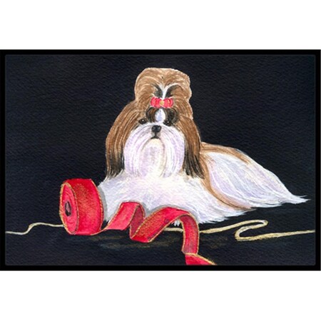 Carolines Treasures Shih Tzu Doormat - 24 x 36 in. SS8562JMAT